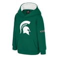 thumbnail image 2 of Toddler Colosseum  Green Michigan State Spartans Big Logo Volume Fleece Pullover Hoodie, 2 of 3