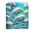 thumbnail image 2 of Diamond Art Kit Dolphin Nautical Wall Decor 10 X 10 Inch Pearl Diamond Art Canvas Coastal Home Decor Adult Craft Kit for Desktop Display 1 Pack, 2 of 6