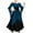 Blue, variant on Mgmyaa Women's Gothic Off the Shoulder Dress Spliced Costumes Dress Lace-up Halloween Long Dress