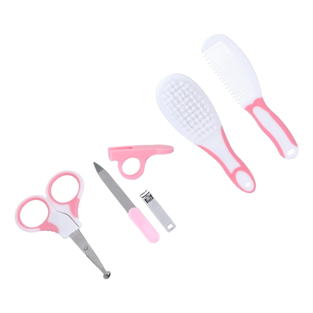 Kit de uas para bebés, cortaúas parCortauas para bebés, kit de uas para bebés, portátil con peine, tijeras para cortar uas, para el hogar, para la guardería, para viajar LHCER NONE