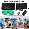 thumbnail image 7 of KANASTAL Over Glasses Sunglasses for Men Women Fit over Wraparound Sport Sun GLasses Cycling Mirrored Green Lens, 7 of 7