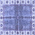 thumbnail image 1 of Ahgly Company Indoor Square Oriental Blue Traditional Area Rugs, 7' Square, 1 of 4