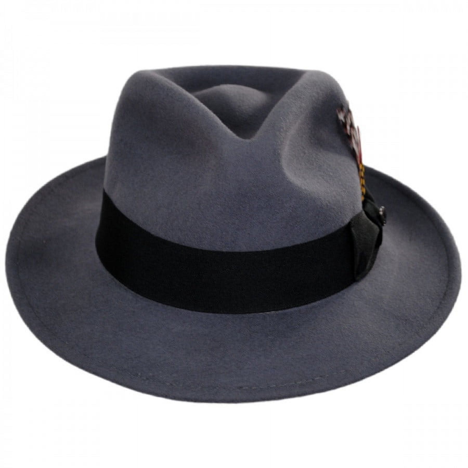 C-Crown Crushable Wool Felt Fedora Hat - XL - Gray - image 2 of 4