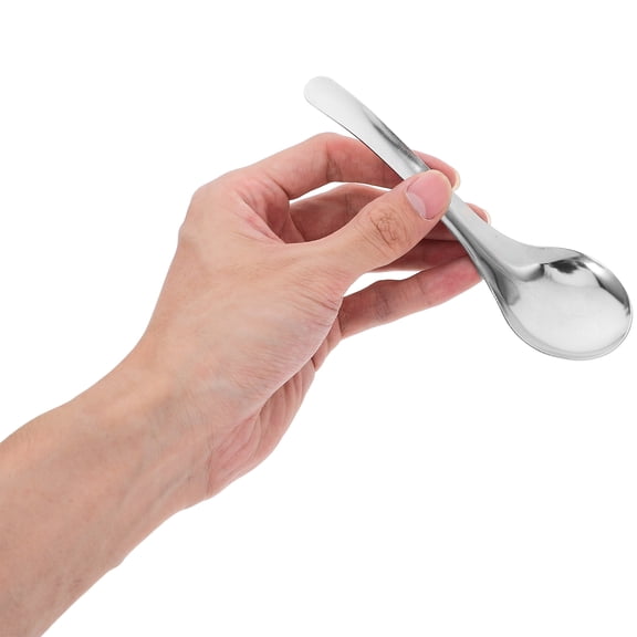 SOPOTUTU Stainless Steel Cereal Spoons Set of 10 Flatware for Kitchen and Dining