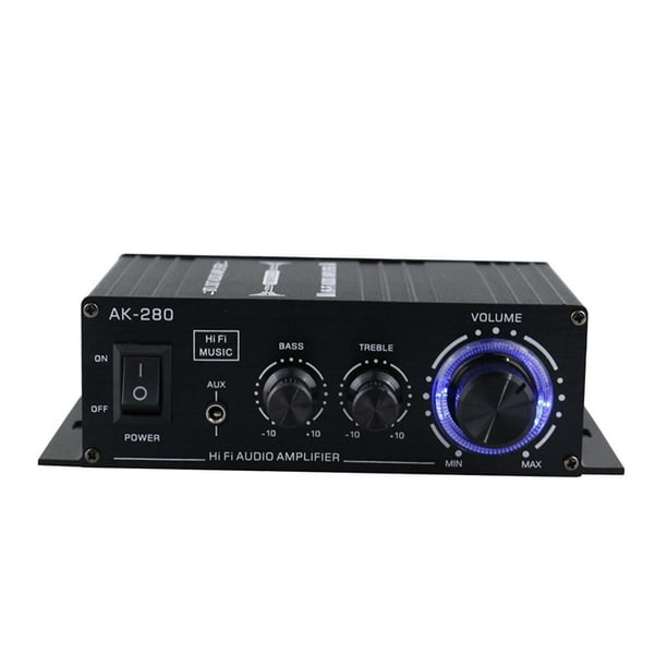 Potente Amplificador de Sonido para el Hogar 280W con Subwoofer Integrado