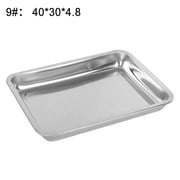 Aofa Stainless Steel Rectangular Grill Fish Baking Tray Plate Pan Kitchen Supplies
