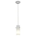 thumbnail image 2 of Access Lighting - Cylinder-10W 1 LED Cord Pendant-Brushed Steel Finish-Opal, 2 of 3
