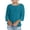 Blue, variant on Womens Solid Color Sheer Knit Tops Off Bateau Neck Relaxed Batwing 3/4 Sleeve Oversized Pullover Blouses Trendy Dressy Casual Summer Leisure Wear Street Shirts