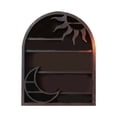 thumbnail image 2 of CRCMUHE Rack Wood Storage Shelf Stylish And Practical Wall Shelf Sun And Moon Shelf, 2 of 3
