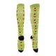 thumbnail image 1 of Calcetines de ciclismo Unique Bargains, transpirables, moldeadores, absorbentes de sudor, calcetines para bicicleta al aire libre, negros y verdes, de nylon, tamaño L, neutros y universales, 1 par, 1 of 7
