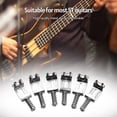 thumbnail image 3 of Pont de Guitare Électrique avec Clé Pièces de Rechange pour Guitare Électrique 6 Pcs, 3 of 7