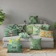 thumbnail image 5 of Vargottam Luxury, Printed Mint Green Theme Cushion Covers Decorative Pillow Covers Lumbar Throw Pillowcase - 24x14 Inches, 5 of 5
