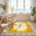 thumbnail image 3 of Design&I 6'x9' Ultra Soft Area Rug, Spotted Southwestern Motif Bordered Print Abstract Farmhouse None Fluffy Washable Non Shedding for Guest Room Bedroom Living Room, 3 of 7