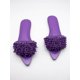 thumbnail image 4 of Women's Handmade Bead Embroidery Decorated Orange Canvas Fabric Fashionable Flat Comfortable Sandals For Outdoor, 4 of 4