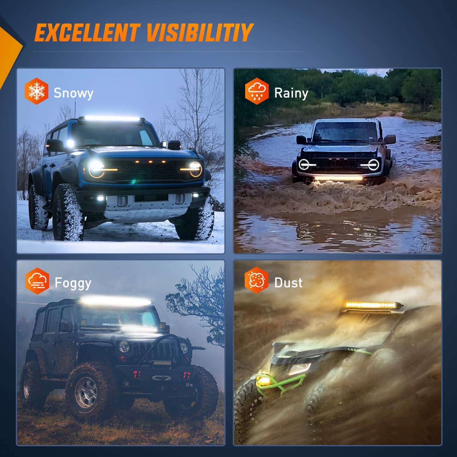 Nilight 31 Inch 150W Waterproof LED Light Bar with IP67 for Off Road Vehicles
