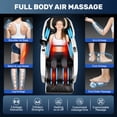 thumbnail image 3 of 2026 Upgraded Massage Chair Full Body Zero Gravity 4D SL Track Yoga Stretching, AI Voice, White, 3 of 10