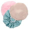 thumbnail image 1 of Weiweiguan 3 Pcs Bonnets de Bain Imperméables à Double Couche Bonnet de Douche pour Cheveux, 1 of 7