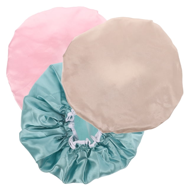 Weiweiguan 3 Pcs Bonnets de Bain Imperméables à Double Couche Bonnet de Douche pour Cheveux