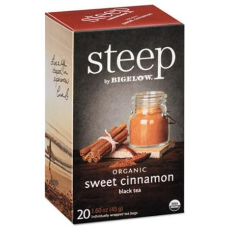 (3 Pack) Steep, Organic Sweet Cinnamon, Tea Bags, 20