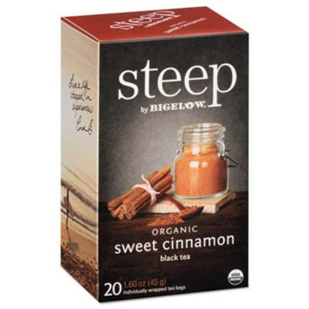 (3 Pack) Steep, Organic Sweet Cinnamon, Tea Bags, 20