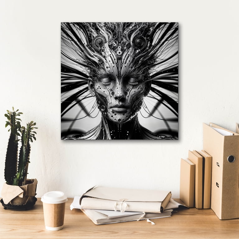 Epic Graffiti 'Techno Face 6' by KIR.DART Canvas Wall Art, 18