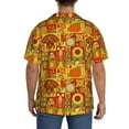 thumbnail image 3 of Sikiie Thanksgiving Day Men's Cuban Shirt, Hawaiian Shirts, Business Casual Button Down Shirts, Short Sleeve Shirt-X-Large, 3 of 5