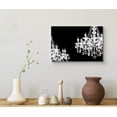 thumbnail image 3 of wall26 Canvas Print Wall Art Ornate Black &amp; White Chandelier Duo Decorative Lights Digital Art Modern Art Chic Relax/Calm Multicolor for Living Room, Bedroom, Office - 24"x36", 3 of 5