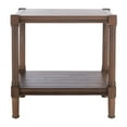 SAFAVIEH Rafiki Solid Rustic Rectangle Accent Table, Brown