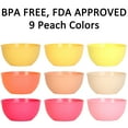 thumbnail image 3 of 9 Pack 10 Ounce Plastic Bowls, Kids Plastic Bowls, Set of 9 (9 Peach Colors) YE391.910, 3 of 4