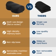 Everlasting Comfort Memory Foam Under Desk Foot Rest for Office and Gaming Setups
