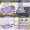 thumbnail image 5 of Vsdgher Violet print Flannel Anti-Slip Floor Mat Comfort Mat Floor Carpet for Decor, Non-Slip, Home, Office, Laundry, Durable, 5 of 5