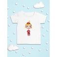 thumbnail image 3 of Girl Wearing Red Pajamas T-Shirt Infant -Image by Shutterstock,  12 Months, 3 of 4