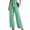 Mint Green, variant on Gerichy Women's Wide Leg Pants with Pockets Lightweight High Waisted Adjustable Tie Knot Loose Trousers Flowy Summer Beach Lounge Pants Women Casual Pants High Waisted Self Tie Belted Pants