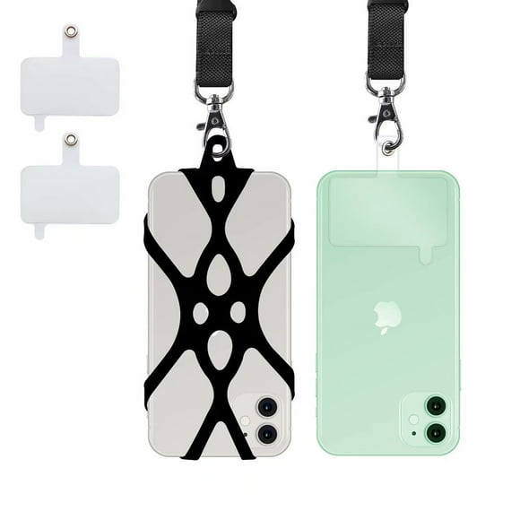 ROCONTRIP Phone Lanyard silicone Neck Strap Lanyard with Detachable Neckstrap Compatible with Most Smartphone for iPhone Google Pixel LG HTC Huawei