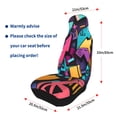 thumbnail image 4 of Xecao Vibrant Graffiti Urban Art Print Car Seat Cover in That Fits Most Cars, Vans, SUVs, and Trucks., 4 of 7