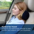 thumbnail image 4 of Tempur-Pedic All-Purpose Memory Foam Travel Pillow, Peanut-Shaped Lumbar Pillow for Neck and Back Pressure Relief, Navy, 4 of 6