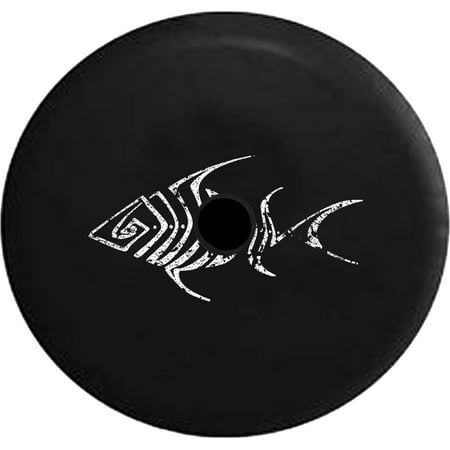 2018 2019 Wrangler JL Tribal Bone Fish Skeleton Trout Bass Walleye Fishing Spare Tire Cover Jeep RV 32 InchBack up (Best Trout Fishing In California 2019)
