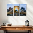 thumbnail image 2 of Elephant Stock Roberto Clemente Bridge Wall Art - Horizontal Multi Panel Canvas - Living Room Wall Decor - Transportation Multi Panel - Gray And Orange Decor - 23" x 14", 2 of 4