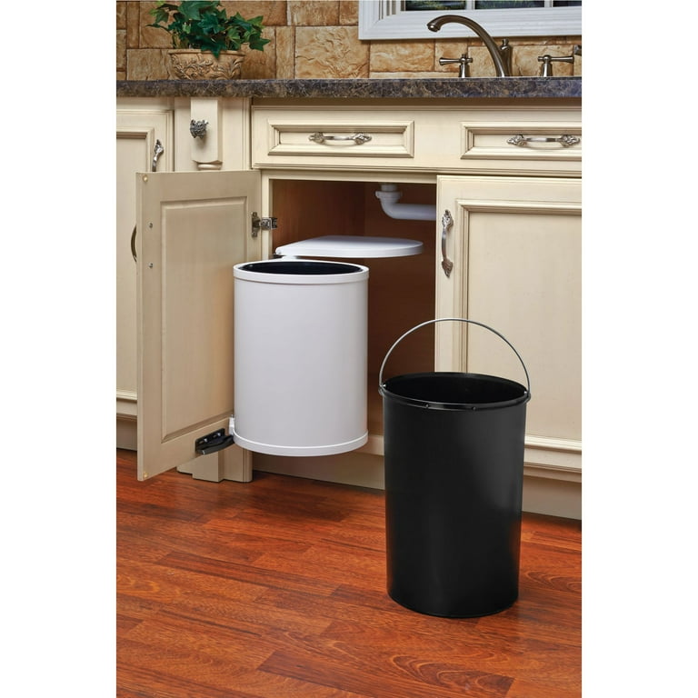 Under sink pivot sale out waste container