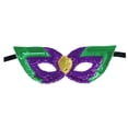 thumbnail image 1 of Accesorios de cosplay para mascarada de Mardi Gras, vestido de fiesta con lentejuelas y media cubierta Estilo G, 1 of 9