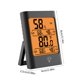thumbnail image 3 of Higrómetro y termómetro digital, termómetro para invernaderos de interior, higrómetro con pantalla electrónica, monitor de humedad y temperatura, pantalla LCD grande, diseño plegable, marco, 3 of 8