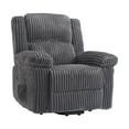 thumbnail image 1 of Garvee Fauteuil Inclinable en Velours Côtelé, Sofa Inclinable Manuel Réglable 90°-160° avec Pochette Latérale, Gris Foncé, 1 of 4
