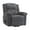 Dark Grey, variant on Manual Recliner Chair For Adults,Corduroy Manual Tab Pull Reclining Chair with Pillow Top Arms&Side Pocket,Adjustable Recliner Design,400Lbs Capacity for Living Room/Bedroom