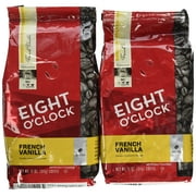 Eight Oclock Coffee, French Vanilla Whole Bean, 11-ounce Bags (Pack of 2)