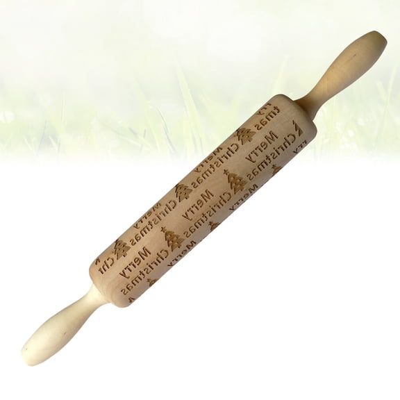 COSMOBETTY Baking Rolling Pin Beige For Family And Housewarming 1Pcs 13.8In