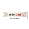 thumbnail image 3 of Welcome Banner with International Flags Circular Design Background Event Decoration Party Supplies Global Conference Backdrop Indoor Outdoor Display, 3 of 4