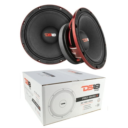 2x DS18 10″ 1600W Mid High Loudspeaker Pro Car Audio 8 Ohm