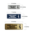thumbnail image 4 of Standard Quiet Please Service In Progress Sign (Blue) - Small, 4 of 5