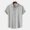 Gray, variant on Vivianyo HD Men's Casual Solid Short Sleeve Hawaii Button Down Shirt Men Casual Solid Turndown Short Sleeve Button Closure Shirt Hawaii Blouse