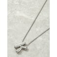 thumbnail image 3 of No Boundaries Silvertone Initial Bubble Letter Necklace, 1 Piece, Letter K, 3 of 3
